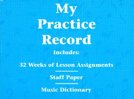 My Practice Record Book : 32 Weeks Lesson Assignments