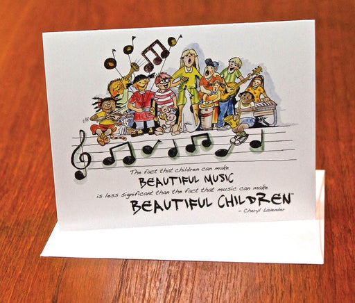 Beautiful Music, Beautiful Children Notecards Christmas Card