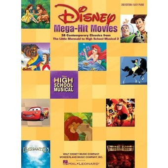 Disney Mega-Hit Movies Easy Piano