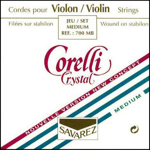 Corelli Crystal Violin String Medium Set