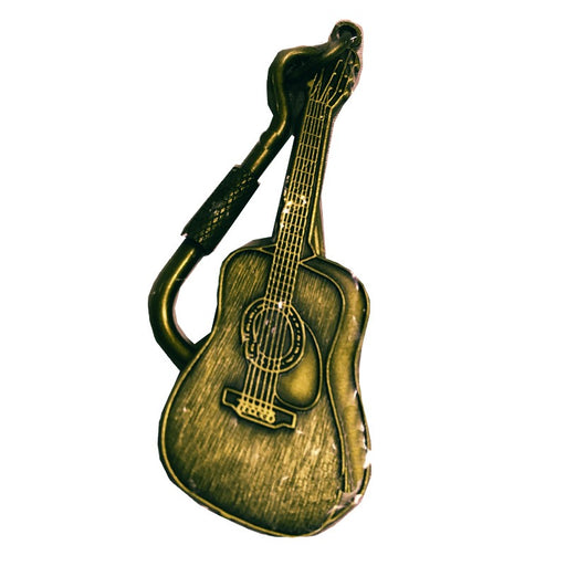 Keyring with Acoustic Guitar