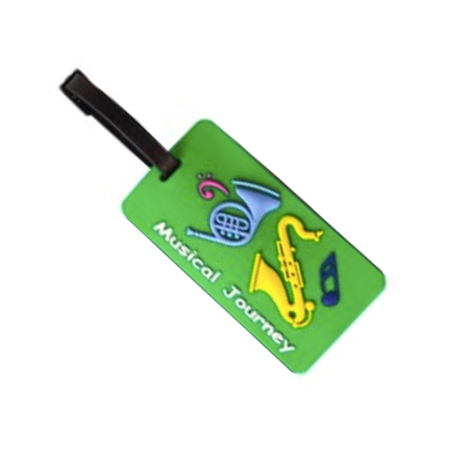 Music Bag/Luggage Tag Brass Design