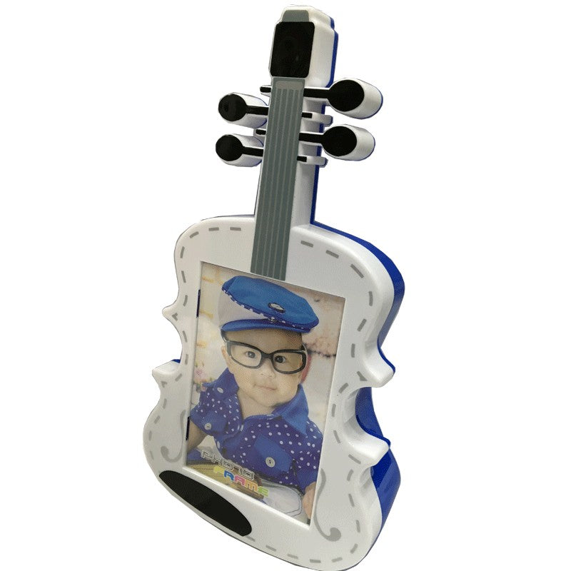 Violin Shaped Photo Frame Coin Box
