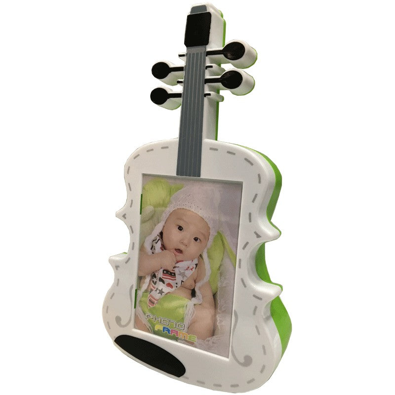 Violin Shaped Photo Frame Coin Box