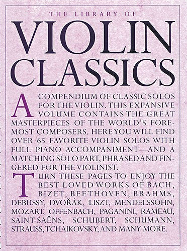 Library of Violin Classics Vln/Pno