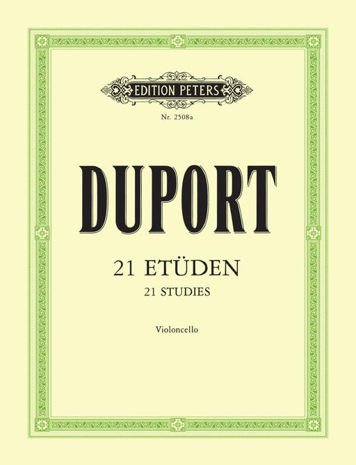 Duport - 21 Studies for Cello Edition Peters