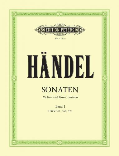 Handel Sonatas Book 1 Peters Edition