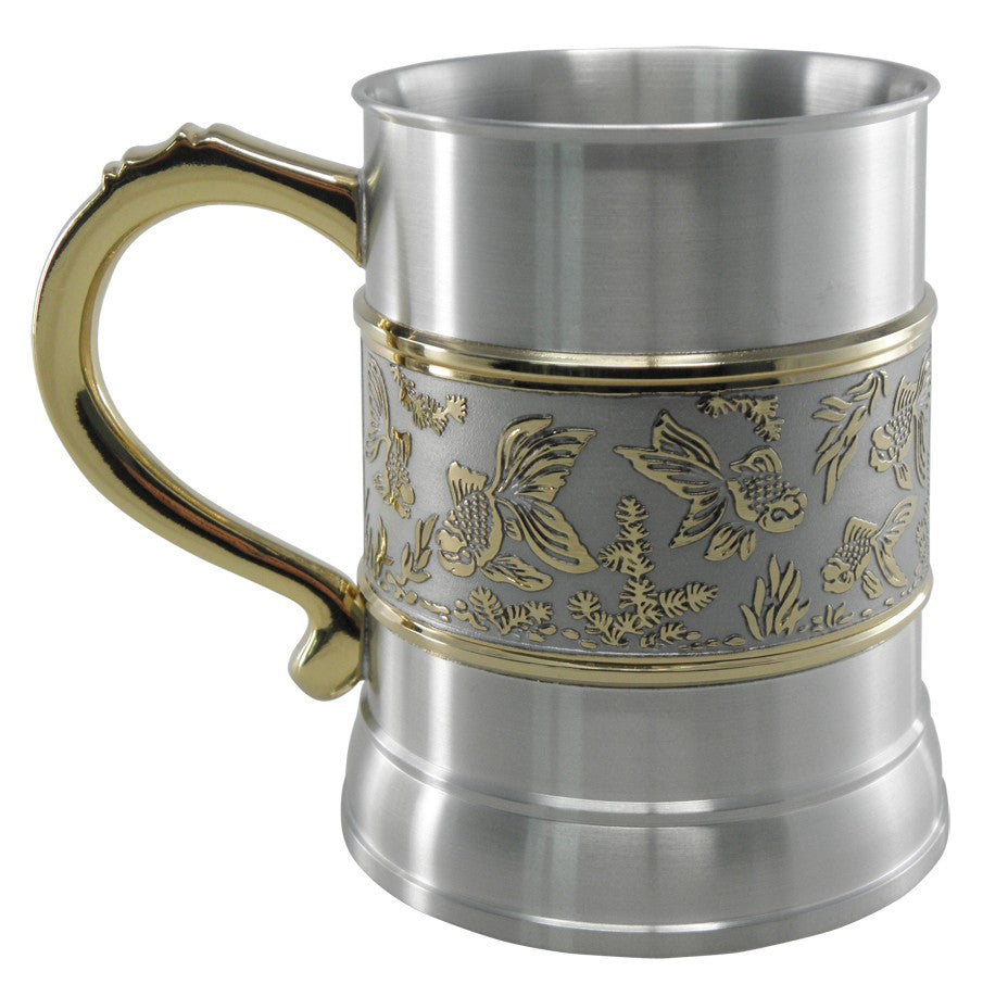 Oriental Designs Beer Mug (Goldfish)