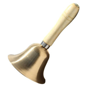 Square Hand Bell QEP Music Brass Hand Bell with Wooden Handle medium size / Perth store