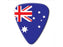 5 Guitar Picks with Australian Flag by