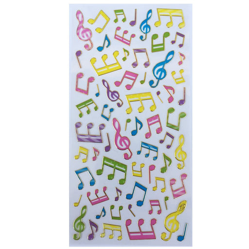 Colourful Music Stickers - Music Notes