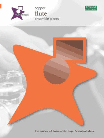 Music Medals Flute Copper by