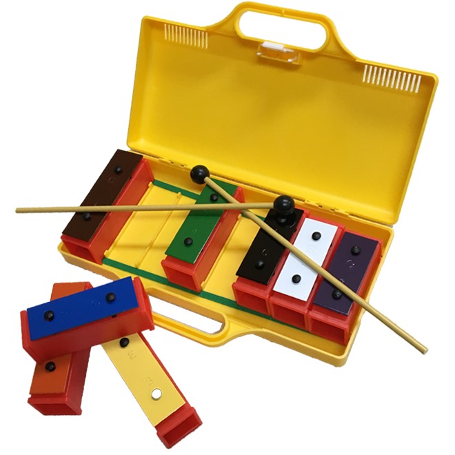 8 Chime Bar Set Diatonic with Beaters