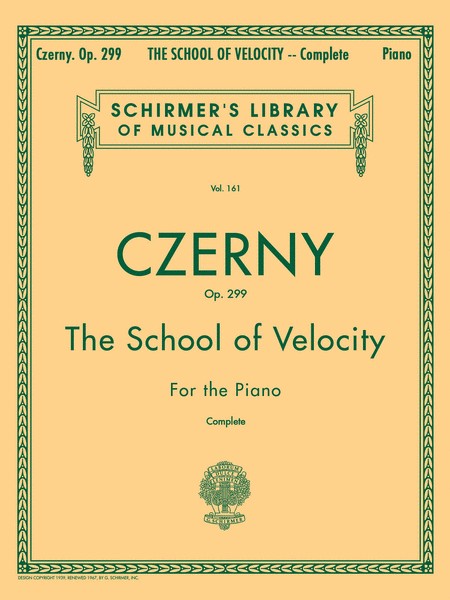 Czerny School of Velocity, Op. 299 Vol. 161 Complete