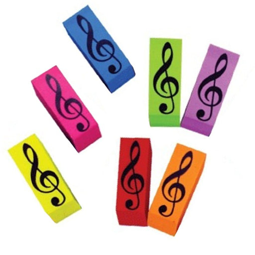 Eraser with Treble Clef Wedge Shape
