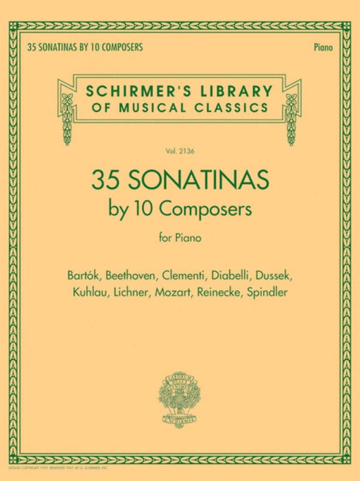 35 Sonatinas By 10 Composers for Piano