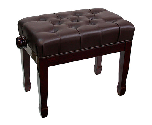 Piano Bench Padded Buttoned Seat Adjustable