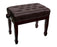 Piano Bench Padded Buttoned Seat Adjustable