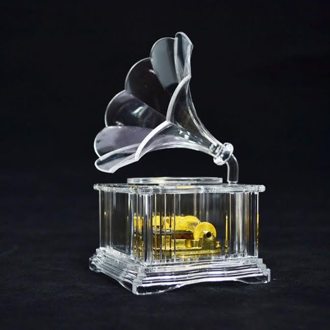Acrylic Music Box Gramophone