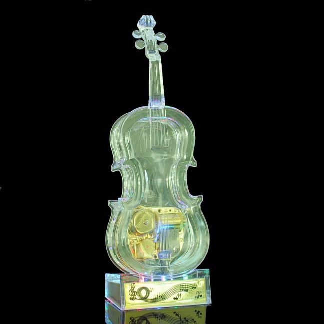 Acrylic Music Box Violin