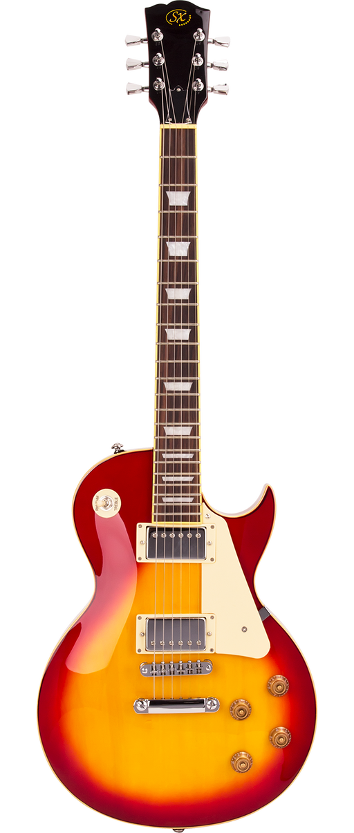 SX Les Paul Electric Guitar Cherry Sunburst Pack