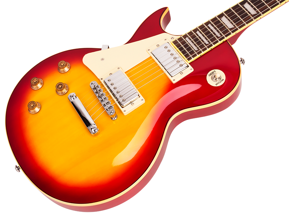 SX Les Paul Electric Guitar Cherry Sunburst Left Hand Pack