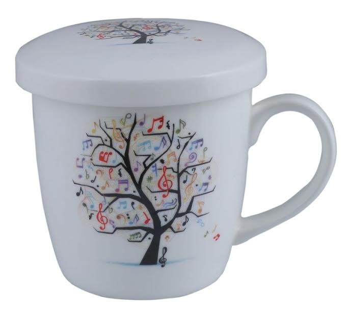 Music Mug with Lid Music Tree