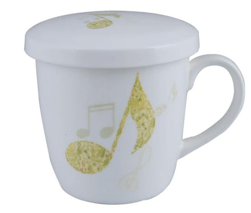 Music Mug with Lid Lime Quaver