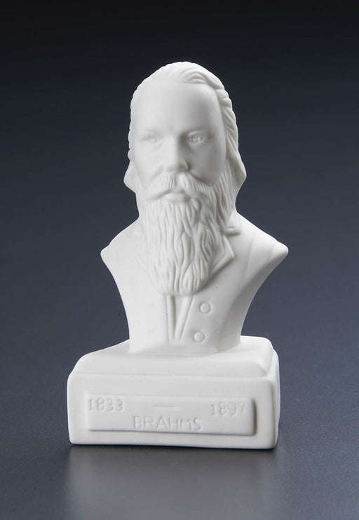 Johannes Brahms Statuette White Porcelain