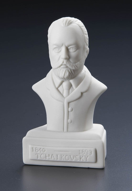 Peter Ilyich Tchaikovsky Statuette White Porcelain