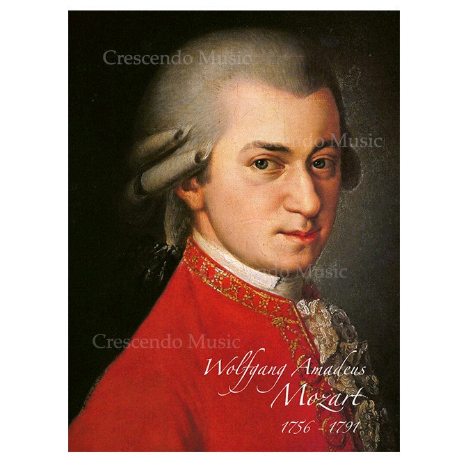Wolfgang Amadeus Mozart Canvas Portrait w Gold Frame