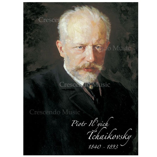 Pyotr Ilyich Tchaikovsky Canvas Portrait w Gold Frame