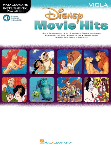 Disney Movie Hits for Viola Bk/CD
