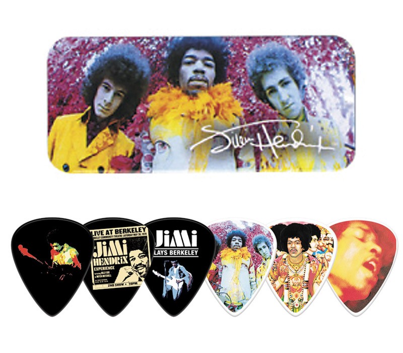 Jim Dunlop Collector's Picks/Pick Tin - Jimi Hendrix 