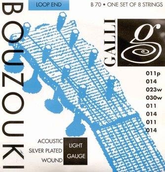 Galli Acoustic Silver Plated Wound Bouzouki String Set