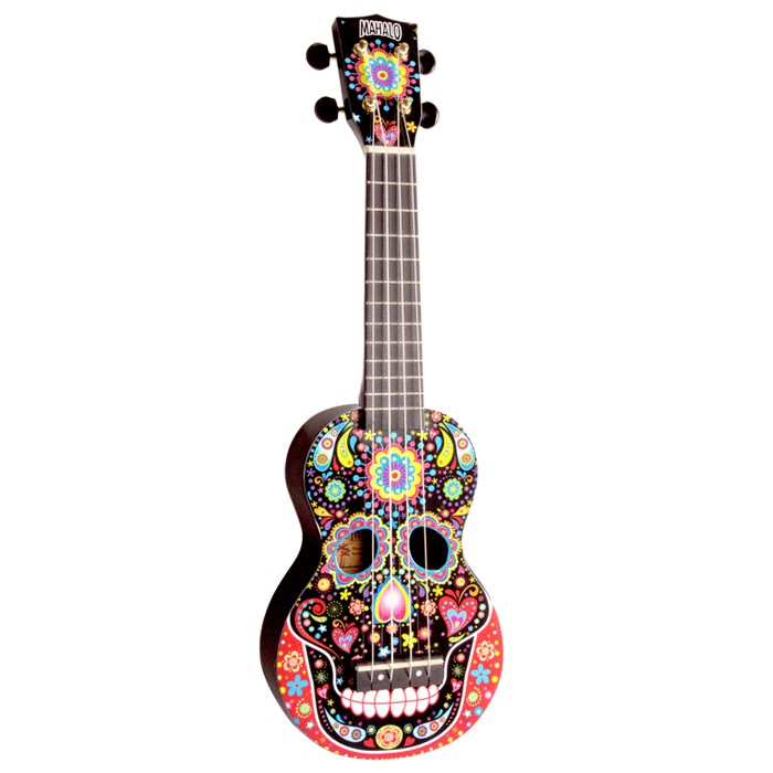 Mahalo Skull Print Ukulele