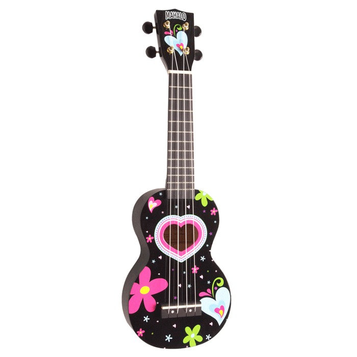 Mahalo Heart Print Ukulele