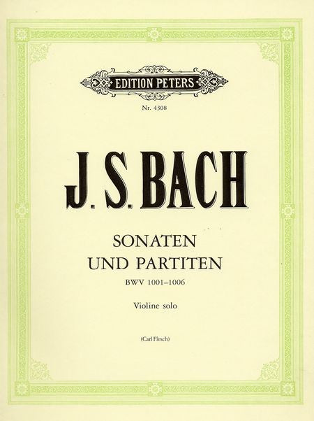 Bach J S Sonatas & Partitas Peters edition by