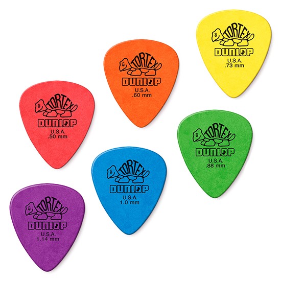 Jim Dunlop Tortex Standard Picks Pack of 6