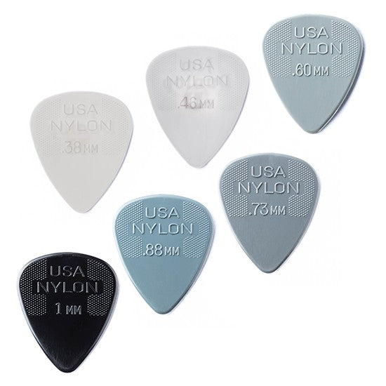 Jim Dunlop Nylon Guitar Picks Pack of 6