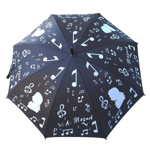 Music Themed Large Umbrella Silver