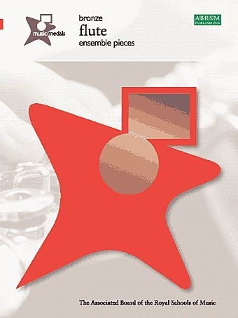 Music Medals Flute Copper by