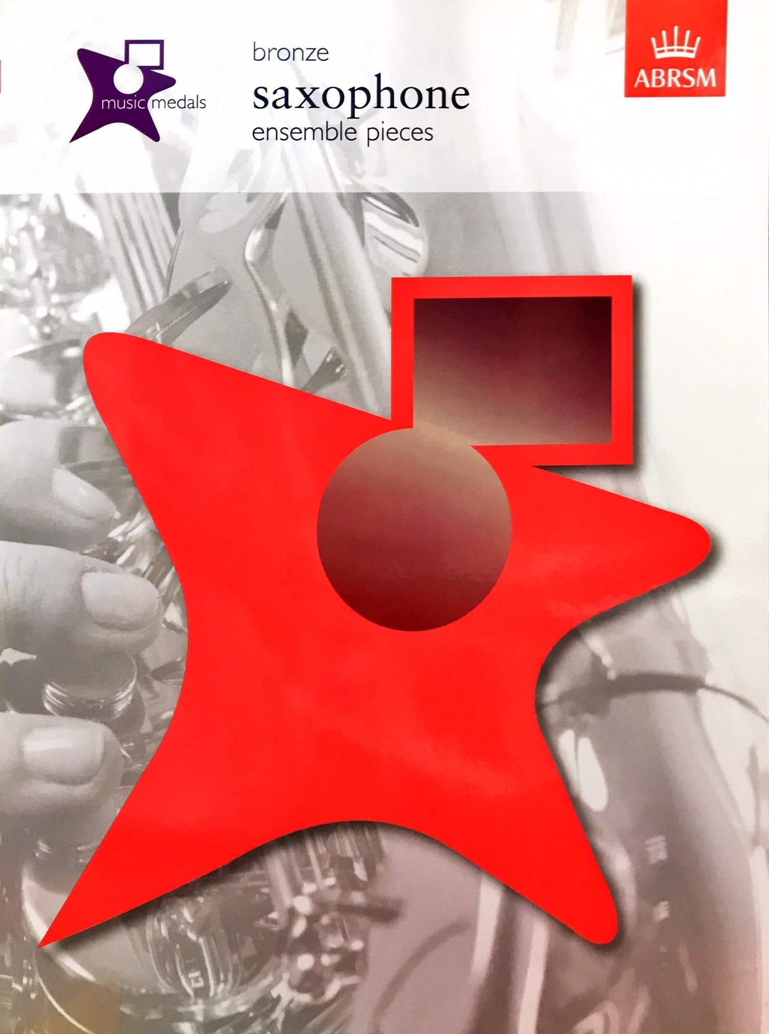 Music Medals Saxophone Copper by