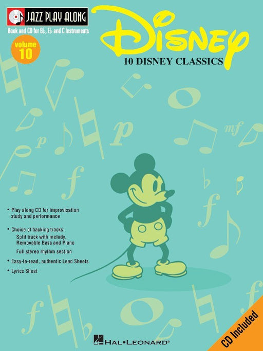 Disney Jazz Play Along Vol 10 Bk/CD