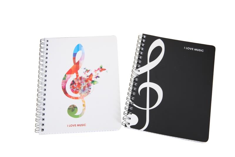 Music Themed Spiral Notebook
