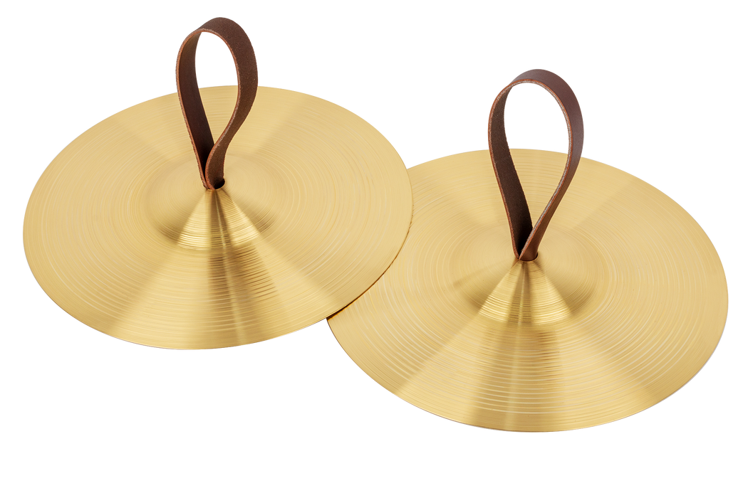 10 Inch Brass Cymbals with Hand Straps