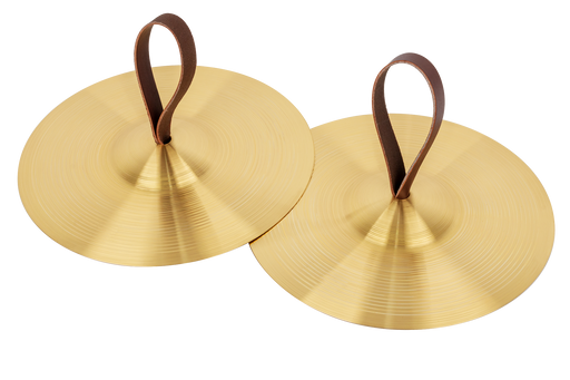 10 Inch Brass Cymbals with Hand Straps