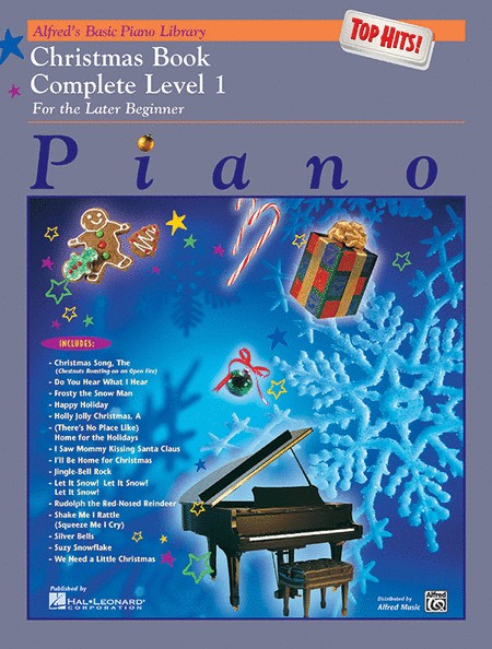 Alfred's Basic Piano Library Top Hits! Christmas Complete Book 1