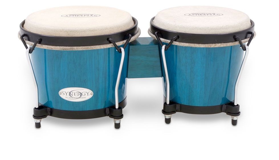Toca 6 & 6-3/4" Synergy Series Wooden Bongos in Bahama Blue