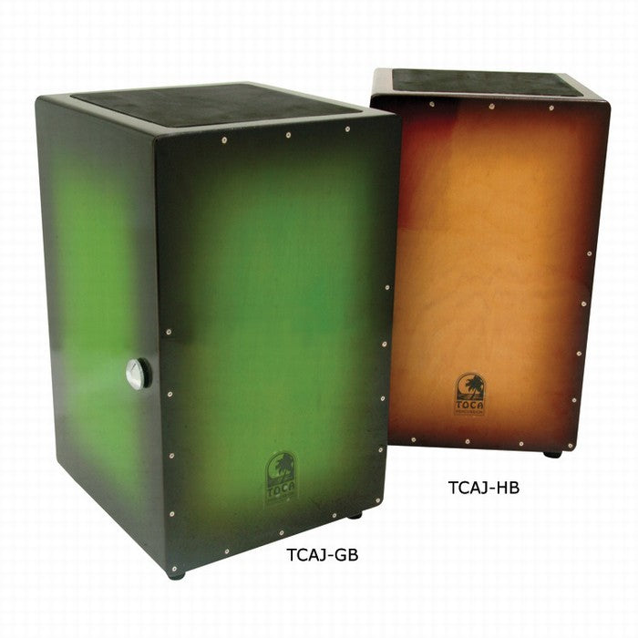 Toca Wooden Cajon in Honey Burst with Internal Wire Snares